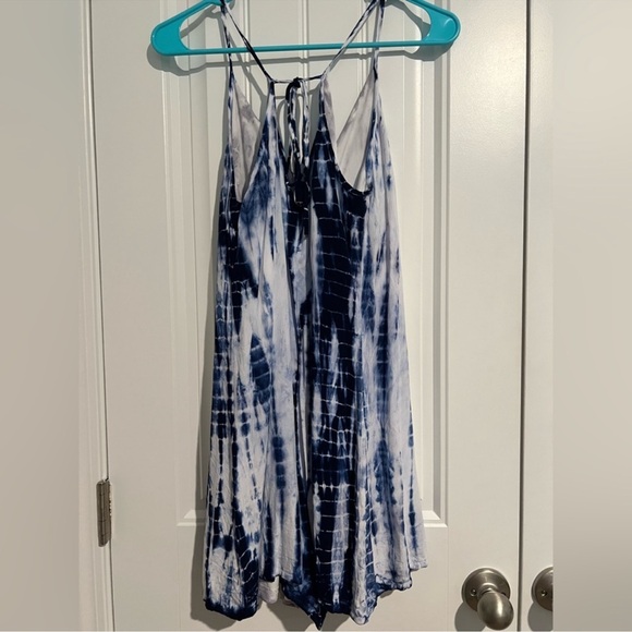 Versona Blue Tie-Dye Romper - Size Medium - Picture 3 of 3